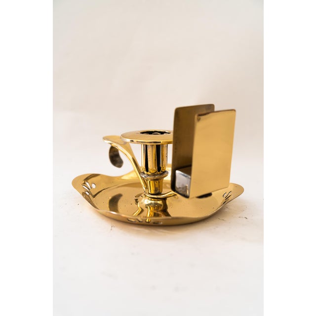 Vintage Art Deco Candleholder with Matchbox Holder, 1920s For Sale - Image 6 of 10