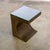 Late 20th Century Modern Geometric Crescent End or Side Table Burl Veneer With Rectangle Glass Top For Sale - Image 16 of 18