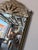 Brass Italian Hollywood Regency Brass & Shell Top Wall Mirror With Beveled Glass For Sale - Image 8 of 11