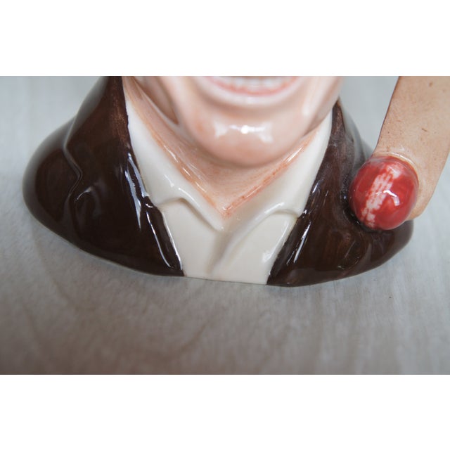 Ceramic 1990s Englsih Royal Doulton Jack Hobbs English Cricketer Toby Character Jug For Sale - Image 7 of 14