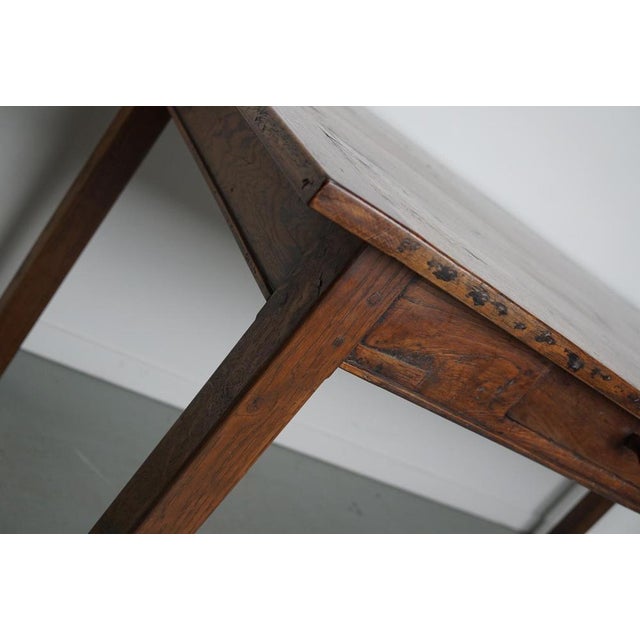 Antique French Farmhouse Dining Table in Oak For Sale - Image 9 of 18