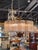 Murano Champagne and Clear Tronchi Glass Drum Chandelier For Sale In Dallas - Image 6 of 6