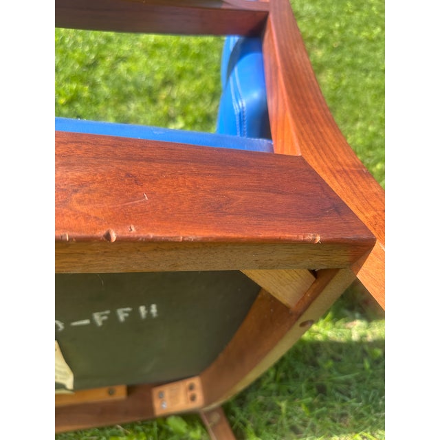 Gunlocke Mid Century Walnut Occasional Desk Chair For Sale - Image 11 of 12