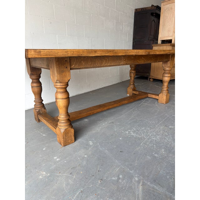 English 19th Century English Oak Refectory Table For Sale - Image 3 of 8