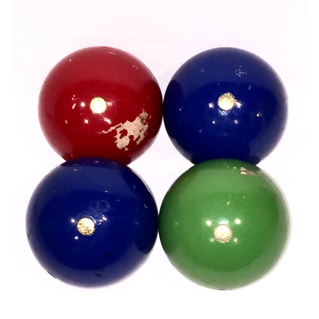 Vintage Italian Bocce Balls Set of 4 Chairish