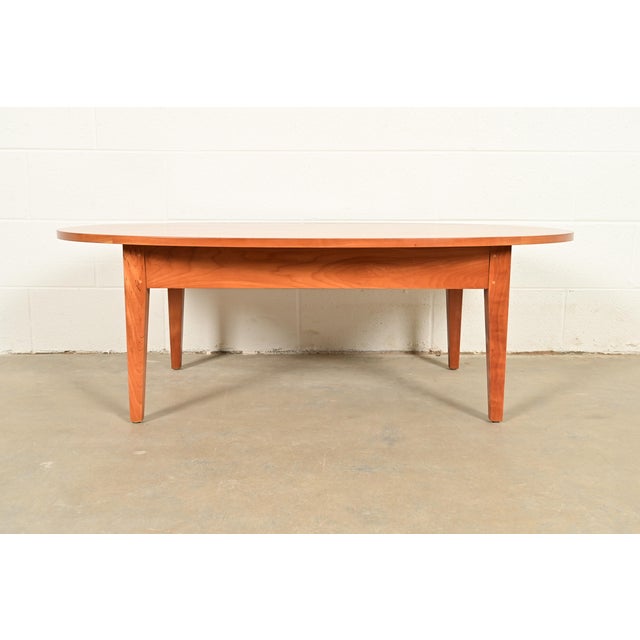 American Harden Furniture Arts and Crafts Shaker Solid Cherry Wood Coffee Table For Sale - Image 3 of 13