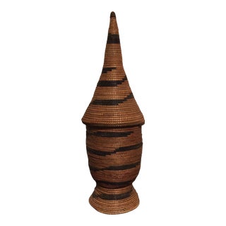 Mid Century African Tutsi Basket For Sale