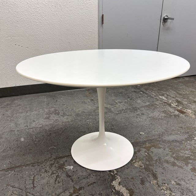 42 Inch Eero Sarrinen Knoll Saarinen Tulip Table For Sale - Image 11 of 12