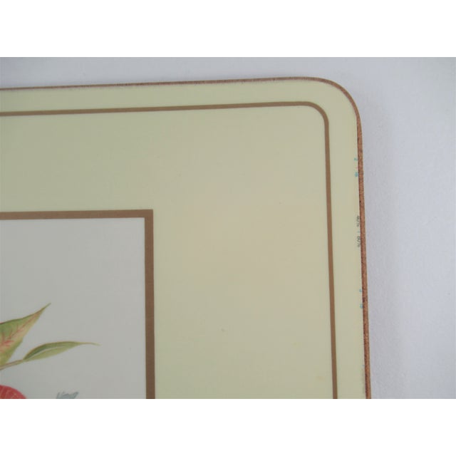 Vintage Pimpernel Placemats Hibiscus Cork Back Original Boxes Made in England Set of 8 Chairish