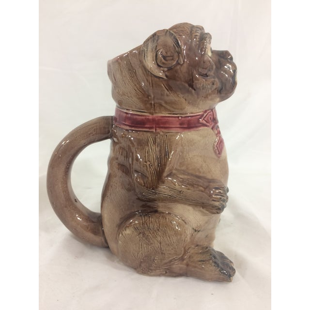 This charming English pitcher has quite the personality! In excellent condition, this is a must for any dog lover! Dates...