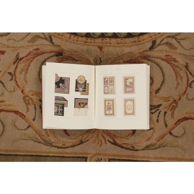Camel Antique French Aubusson Rug With Stately Golden Floral Medallions - Rug & Kilim For Sale - Image 8 of 10