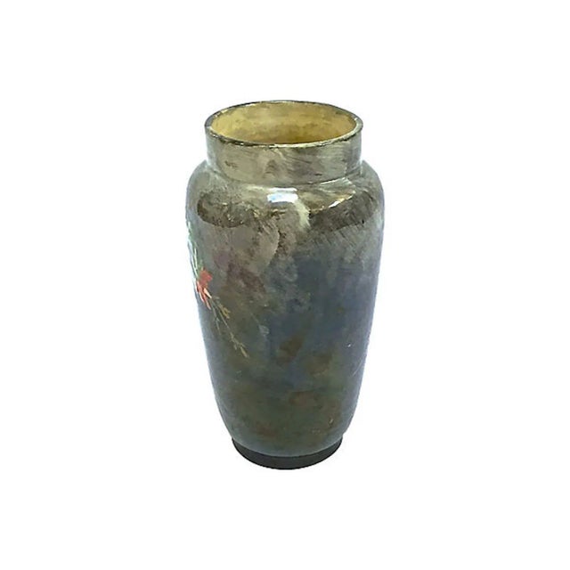 French Antique French Barbotine Majolica Vase For Sale - Image 3 of 6