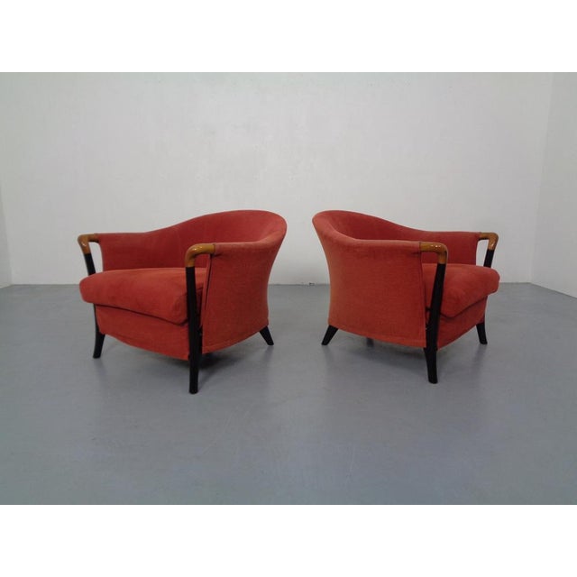 Set of Progetti Lounge Chairs by Umberto Asnago for Giorgetti, 1980s, Set of 2 For Sale - Image 3 of 18