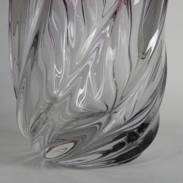 Torsade Vase from Val Saint Lambert, 1950s For Sale - Image 11 of 13