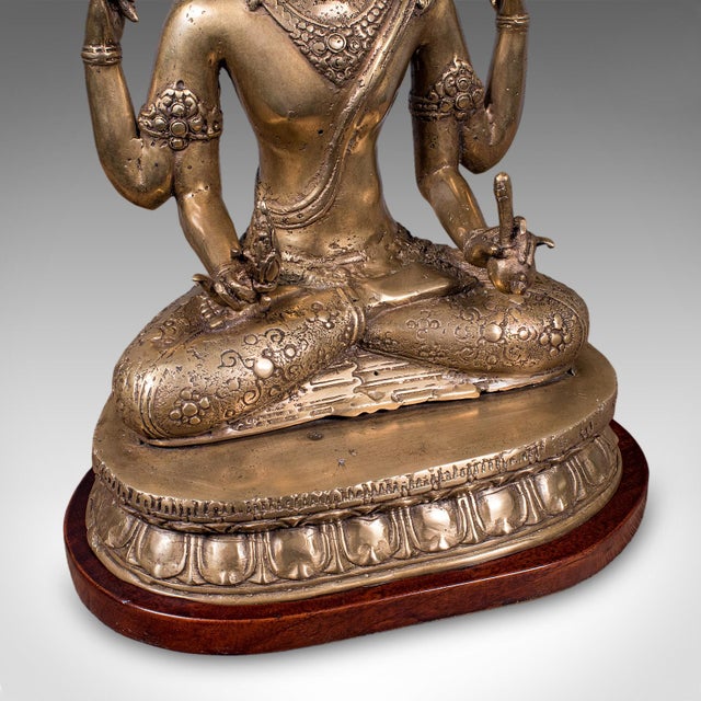 Antique Dattatreya Figure, Balinese, Bronze, Religious Icon, Hinduism, Victorian For Sale - Image 10 of 12