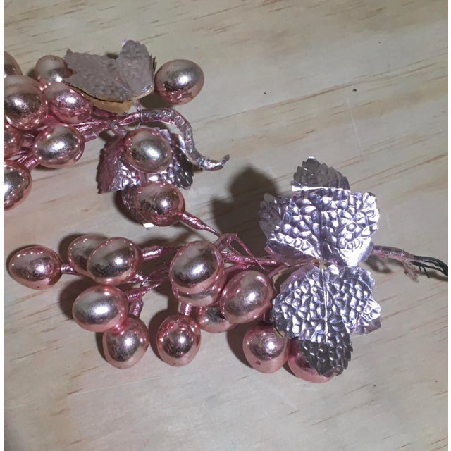 Antique Pink Mercury Glass Grapes Set of 4 Chairish