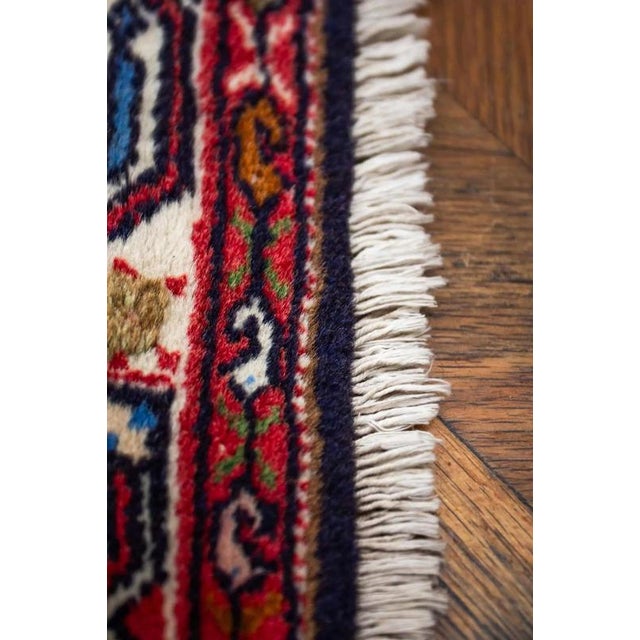 Vintage Hand-Knotted Hamadan Rug For Sale - Image 4 of 9