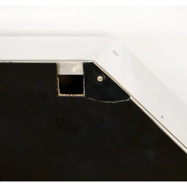 Large Italian Octagonal Mirror of Brass and Chrome by Sandro Petti (Dia 42 3/4) For Sale - Image 12 of 12