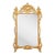 French Rococo Style Carved and Gilt Mirror With Hints of Green, Early 20th C. For Sale