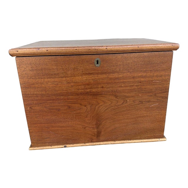 Antique Walnut Dovetailed Document or Storage Box, Pennsylvania, Circa 1850s For Sale