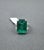 12.49 Ct Natural Emerald & Diamond Ring, Size 6.5 For Sale - Image 4 of 8