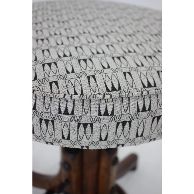 Piano Bentwood Beech Stool, Czechoslovakia, 1930s For Sale - Image 6 of 11