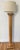 Tall, architectural floor lamp made in Italy, featuring a turned wood column in a warm, whitewashed light oak finish,...