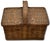 Late 19th Century Outstanding Antique American Pennsylvania Amish Hand Woven Alder & Ash Wood Splint Picnic Basket Circa Late 1800s For Sale - Image 5 of 18