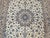 Vintage Exceptionally Fine Persian Nain Habibian Area Rug, Hand-Knotted Wool & Silk, Floral Pattern, 7x10, Ivory & Blue For Sale - Image 10 of 16