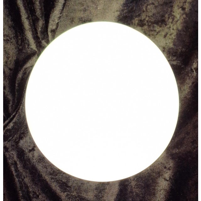 1930s Art Deco German Ceiling Lamp with Opaque White Glass Shade from Brüne, 1930s For Sale - Image 5 of 7