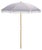 Navy Blue Bella 6.5 Ft Beach Fringed Umbrella, Navy Bistro Stripe For Sale - Image 8 of 8
