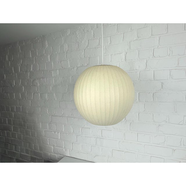 Metal Bubble Lamp Saucer Pendant by George Nelson for Modernica, USA For Sale - Image 7 of 16