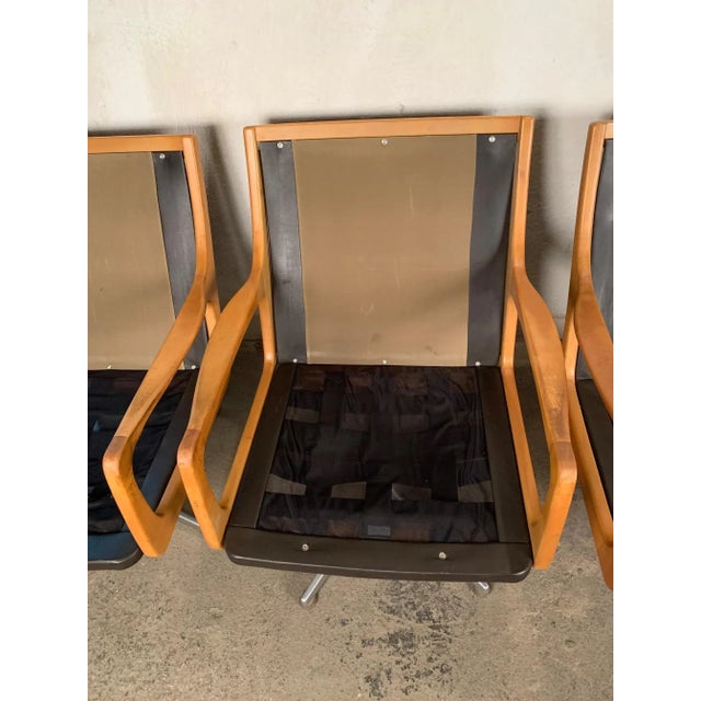 Brown Set of Armchairs by Eugen Schmidt for Soloform, 1960s For Sale - Image 8 of 9