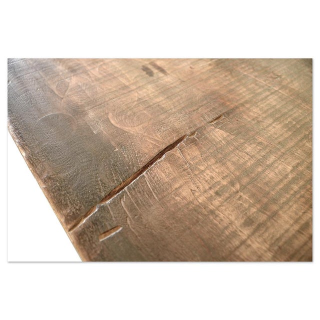 Long Industrial Dining Table For Sale - Image 5 of 9