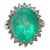 Vintage 6.88 carat Colombian Emerald in 14k yellow gold ring, Size 6 For Sale