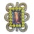 Vintage Outsider Folk Art Bottle Cap Frame For Sale