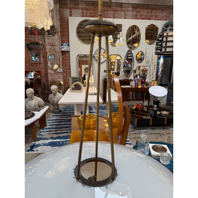 Pietro Chiesa Pietro Chiesa by Fontana Arte Chandelier 1950s For Sale - Image 4 of 11