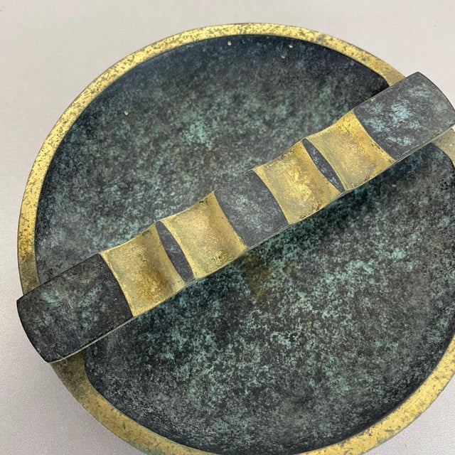 Vintage Hagenauer Austrian Tripod Brass Ashtray, Austria, 1950s For Sale - Image 9 of 16