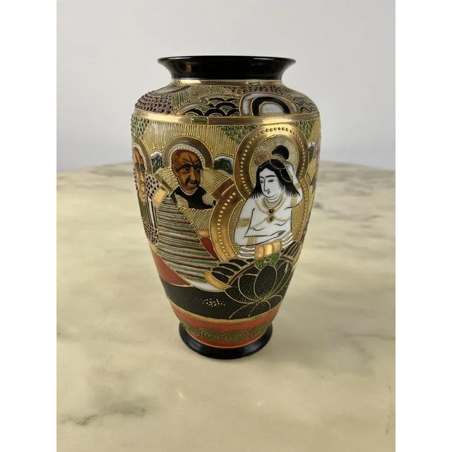Porcelain Vase Satsuma, Japan, 1950 For Sale - Image 8 of 11