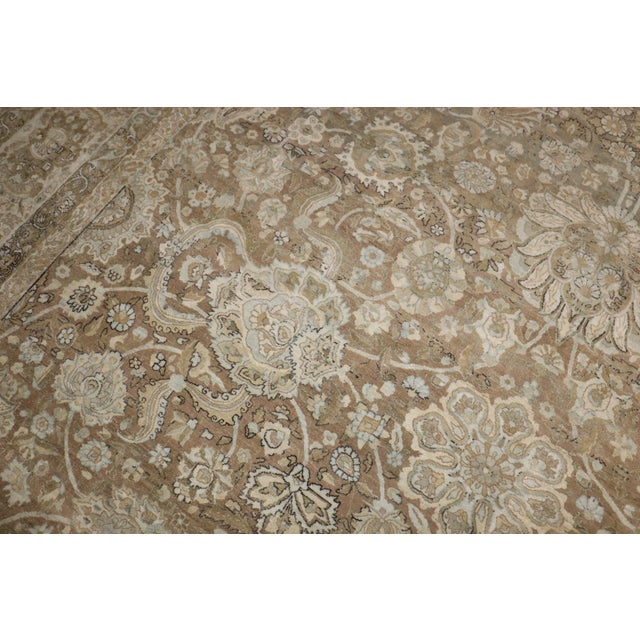 Early 20th Century Zabihi Collection Antique Persian Kashan Carpet For Sale - Image 5 of 12