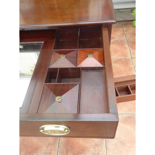 Wood Antique George III Gentlemans Dressing Chest from Edwards & Roberts, 1780 For Sale - Image 7 of 14