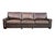 1980s Large Deep-Seated Two-Tone Brown Leather Sofa With Vintage Patina For Sale - Image 9 of 12