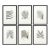 Framed Gray-Tone Fern Prints, Set Of 6 For Sale