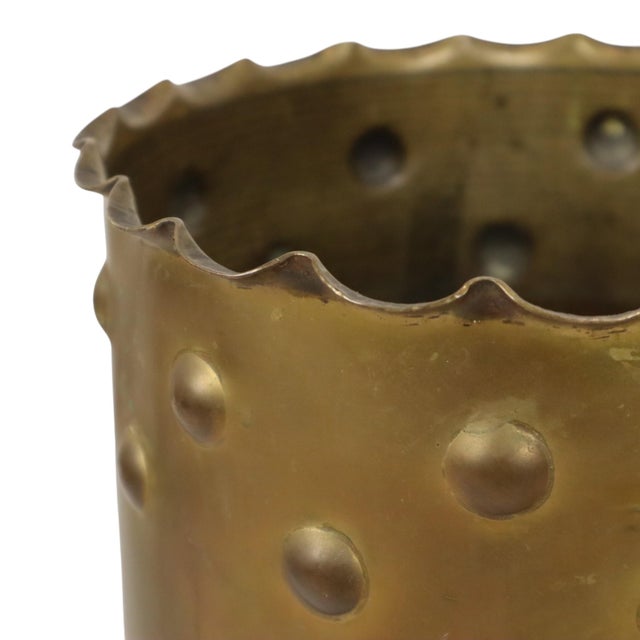 Gold Artillery Shell Umbrella with Trench Art Lion Heads, 1920s For Sale - Image 8 of 18