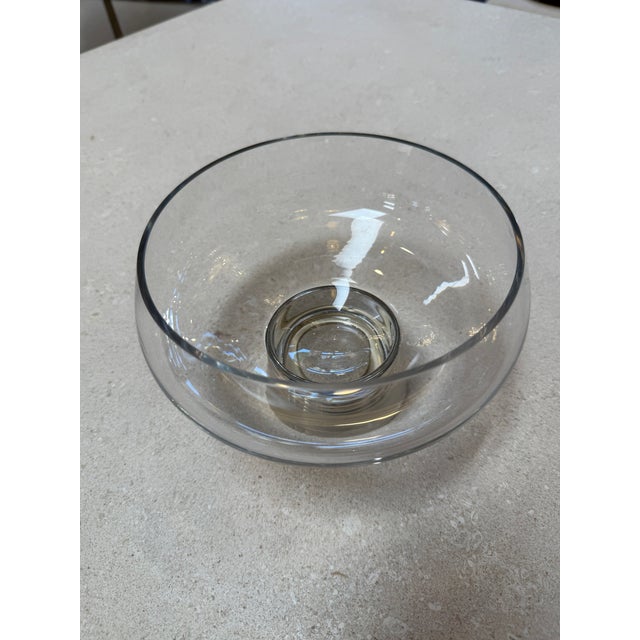 Murano Glass Centerpiece Bowl With Metal Base, Italy, 1970s For Sale In Los Angeles - Image 6 of 6
