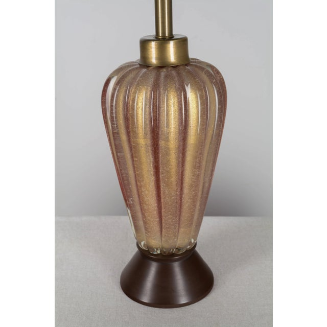 Murano Glass Table Lamp by Seguso, Handblown Art Glass, Italy For Sale - Image 9 of 10