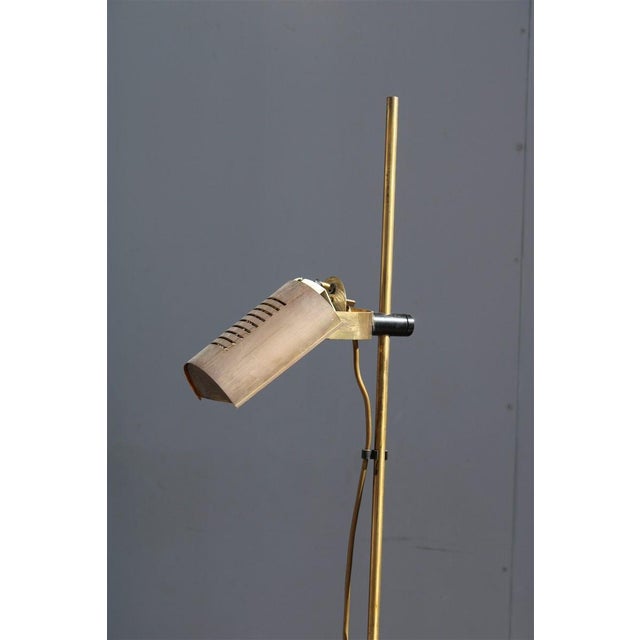 Minimalist Floor Lamp in Brass, Italy, 1970s For Sale - Image 10 of 12