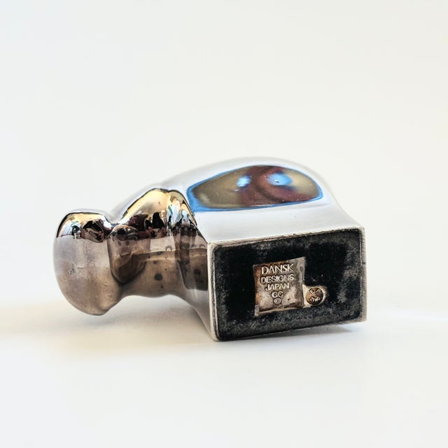 Metal Dansk Silver Plated Hippo Figurine For Sale - Image 7 of 7
