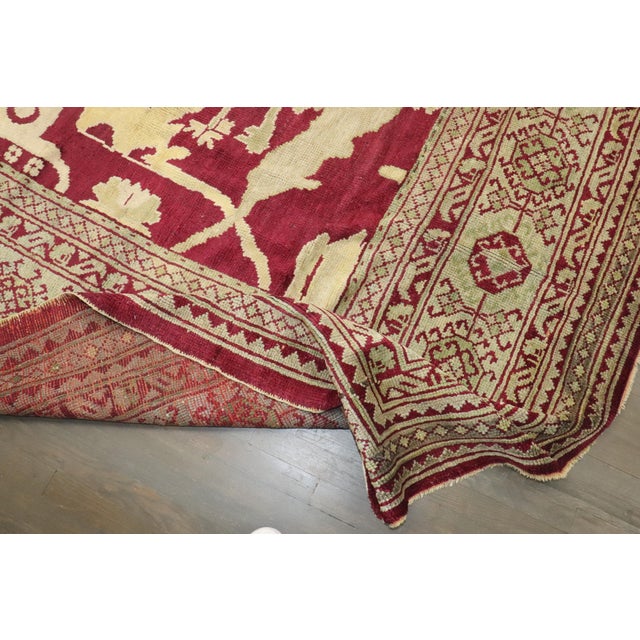 Early 20th Century Zabihi Collection Large Square Turkish Oushak Rug - 16'2" x 16'4" For Sale - Image 11 of 12