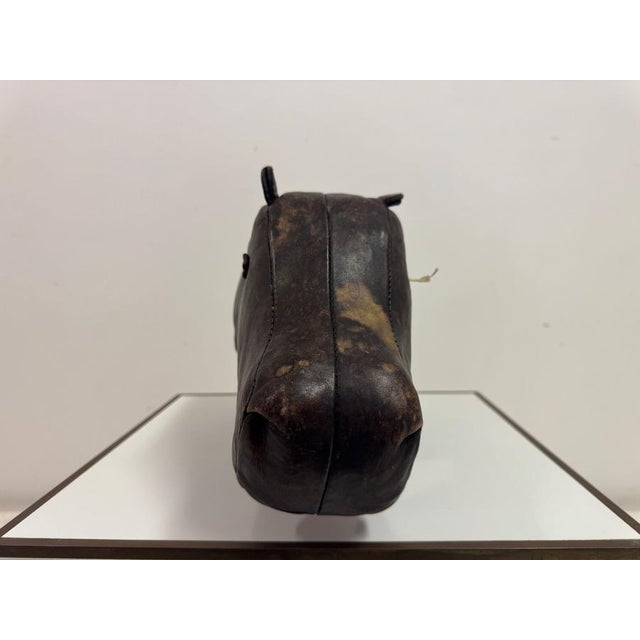 Vintage Leather Hippo by Dimitri Omersa for Liberty and Abercrombie and Fitch, 1970s For Sale - Image 9 of 18